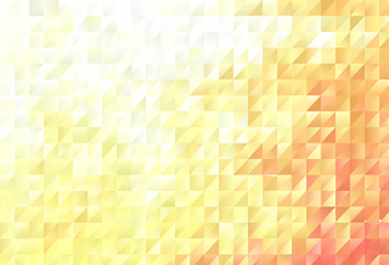 Light Red, Yellow vector polygonal template.