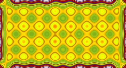 Psychedelic symmetry abstract pattern and hypnotic background, zine culture.