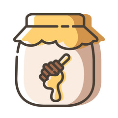 Tea Coffee Outline Color Icons 