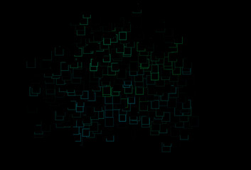 Dark Blue, Green vector cover in polygonal style.