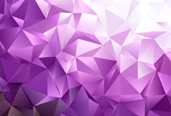 Light Pink vector background with polygonal style.