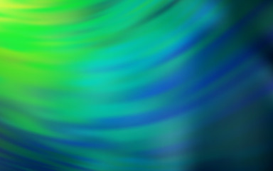 Light Blue, Green vector colorful blur backdrop. Creative illustration in halftone style with gradient. New way of your design.