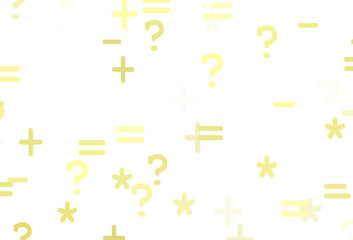 Light Yellow vector layout with algebra elements.