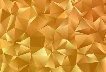 Light Orange vector template with crystals, triangles.