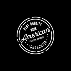 Premium product stamp logo design