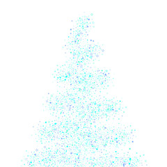 Blue, cyan, turquoise glitter stars confetti