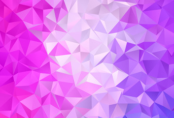 Fototapeta premium Light Pink vector polygon abstract background.
