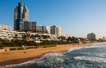 Residential Buildings and Hotels line the Shoreline in Umhlanga Rocks