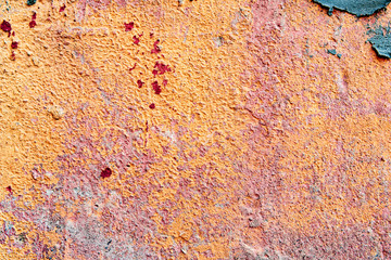 Texture of a concrete wall with cracks and scratches which can be used as a background