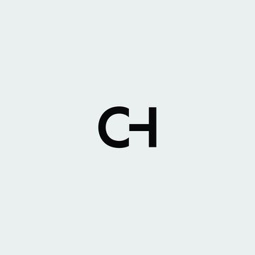 CH letter logo icon vector Free