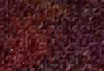 Dark Red vector triangle mosaic texture.