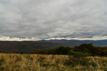 Bieszczady panorama z połoniny Wetlińskiej 