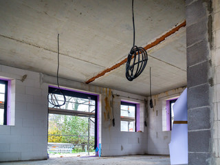 Rohbau eine Einfamilienhaus