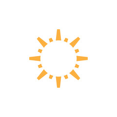 Sun icon graphic design template vector isolated