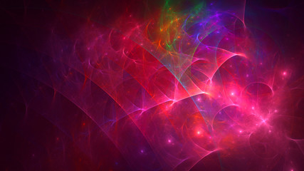 Fototapeta premium 3D rendering abstract colorful fractal light background