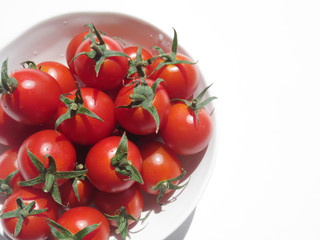 tomatoes in a white bowl
