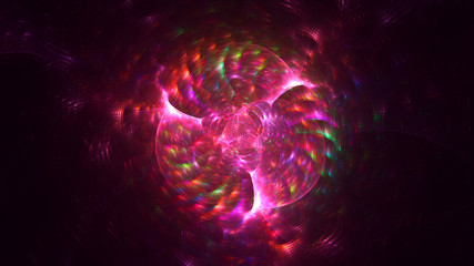 Fototapeta premium 3D rendering abstract colorful fractal light background