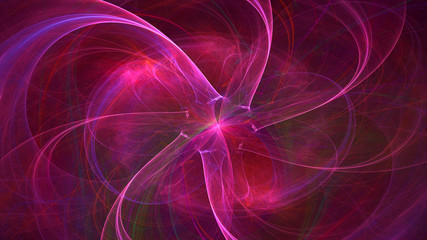3D rendering abstract colorful fractal light background
