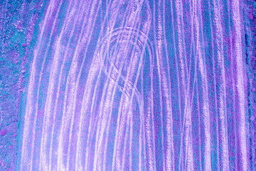 Aerial view of geometric wheat fields. Abstract natural background. Blue colored