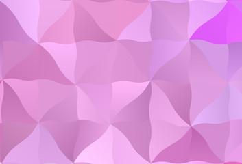 Light Pink vector gradient triangles pattern.