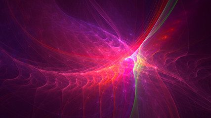 3D rendering abstract colorful fractal light background