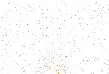 Light Yellow vector background with small and big stars.