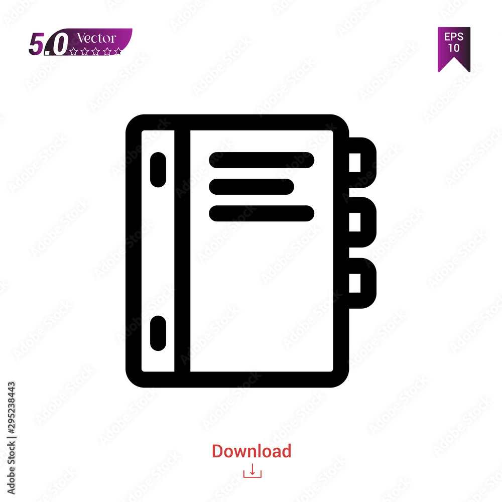 Poster outline folder icon. folder icon vector isolated on white background. graphic design, material-desig