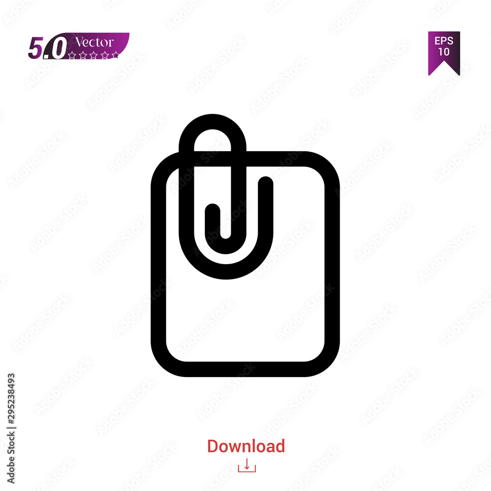 Poster outline file icon. file icon vector isolated on white background. graphic design, material-design, m
