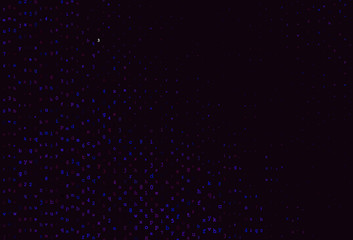 Fototapeta premium Dark Pink, Blue vector texture with ABC characters.