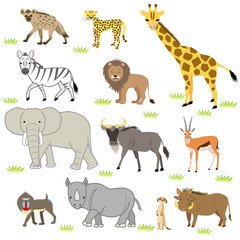 アフリカ サバンナの動物達