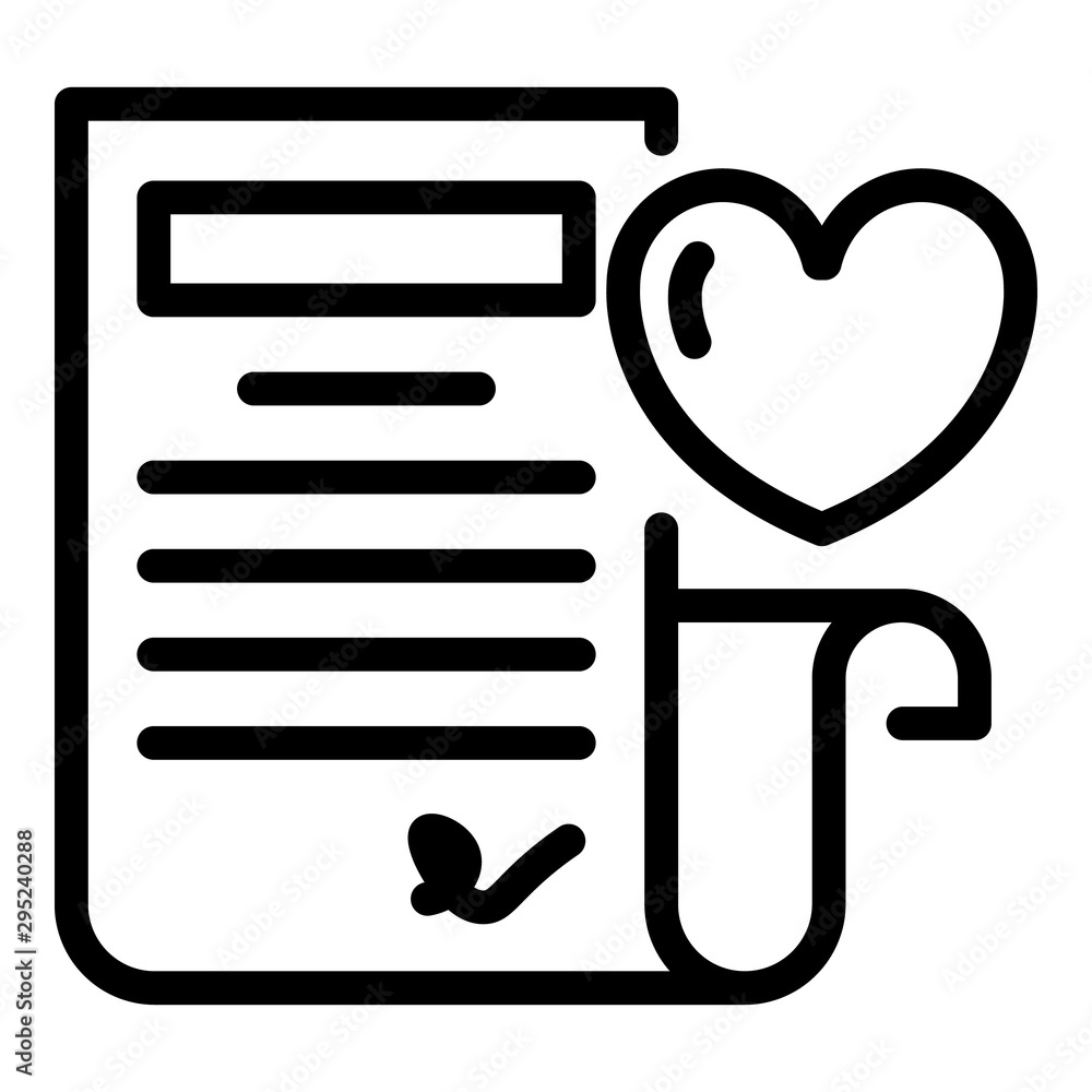 Poster loyalty document icon. outline loyalty document vector icon for web design isolated on white backgro