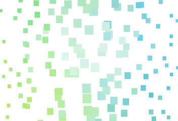 Light Blue, Green vector pattern in square style.