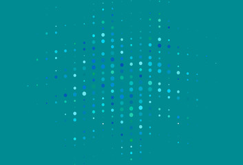 Light Blue, Green vector template with circles.