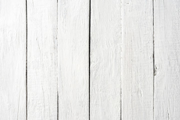 Naklejka premium White wooden background with copyspace. Texture