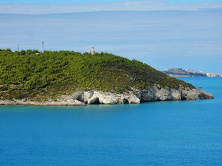 Naklejka premium Vieste - Scorcio panoramico da Torre di San Felice