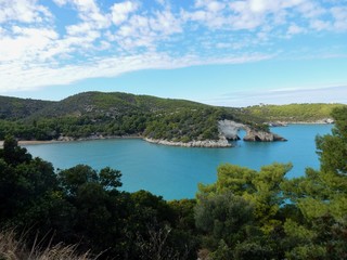 Naklejka premium Vieste - Scorcio panoramico di Baia San Felice
