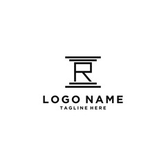 Fototapeta premium logo design inspiration for companies from the initial letters of the R logo icon. -Vector