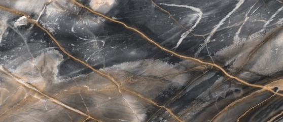 Black marble texture background with golden veins, Black marble natural pattern for background, Abstract black white and gold, Black and yellow marble for ceramic wall and floor tiles.