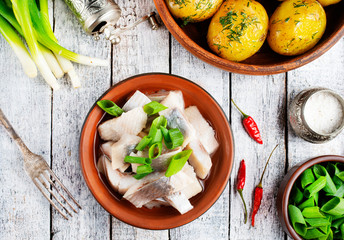 herring with potato