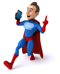 Fun superhero - 3D Illustration © Julien Tromeur