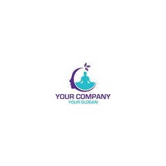 Yoga and Skin Care Logo Design Vector