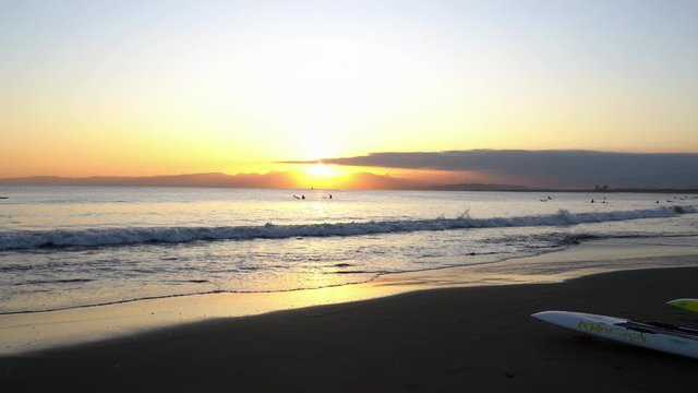 Surfers in the evening 
