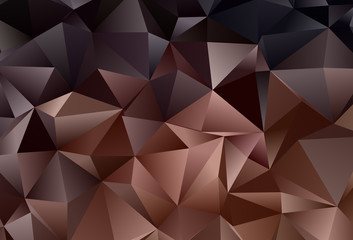 Dark Red vector background with polygonal style.
