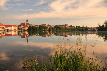Sunset at the city of 