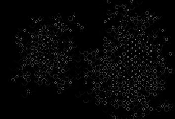 Obraz premium Dark Silver, Gray vector texture with disks.