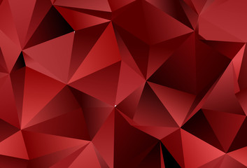 Obraz premium Light Red vector background with polygonal style.