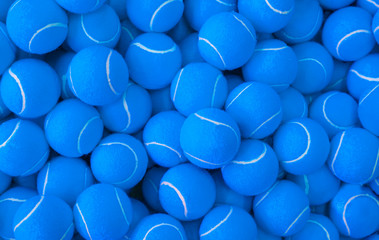 pattern of new blue tennis balls