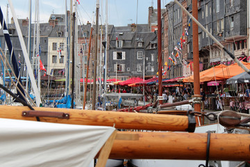 port of honfleur in normandy (france)