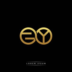 ZY initial letter linked circle capital monogram logo modern template silver color version