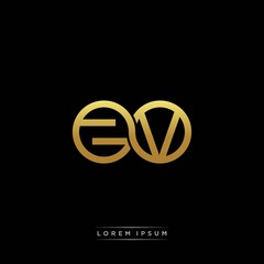 ZV initial letter linked circle capital monogram logo modern template silver color version